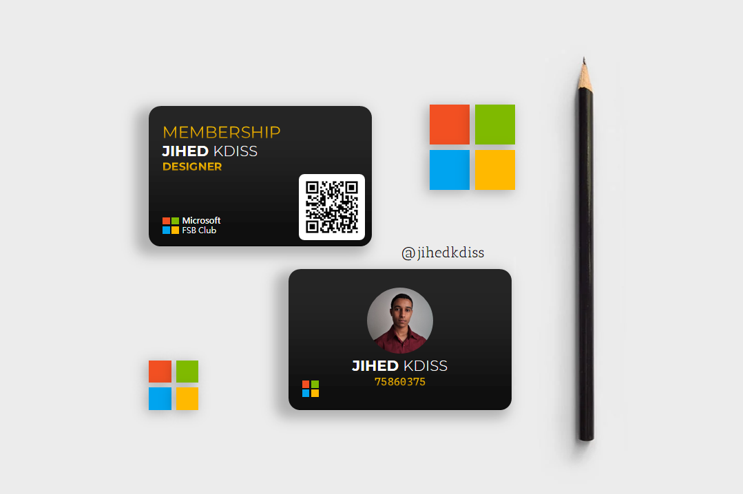 Microsoft FSB Club Visual Identity designed by Jihed Kdiss
